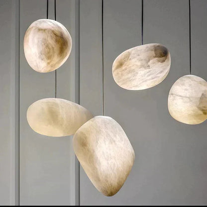 Alabaster Natural Stone Pendant, Creative Pendant Light - Richardrider