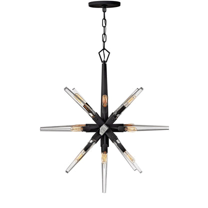 Ravylen Orb Chandelier Steel & Glass 36"W x 36"D