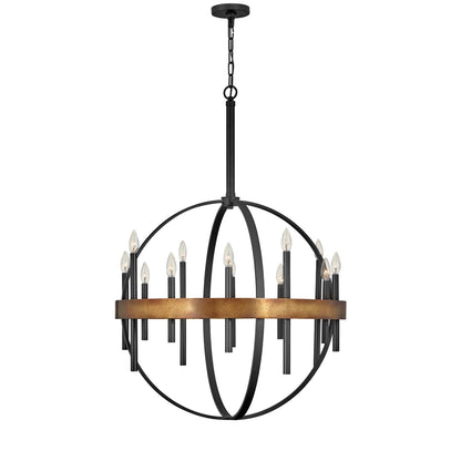 Xanaetix Orb Chandelier Steel 30"D