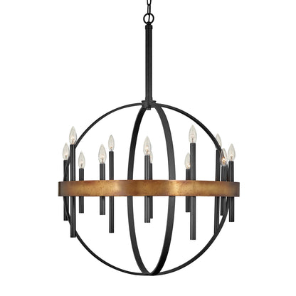 Xanaetix Orb Chandelier Steel 30"D