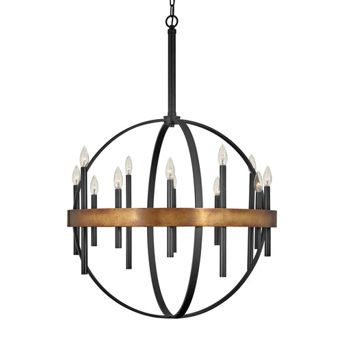 Xanaetix Orb Chandelier Steel 30"D