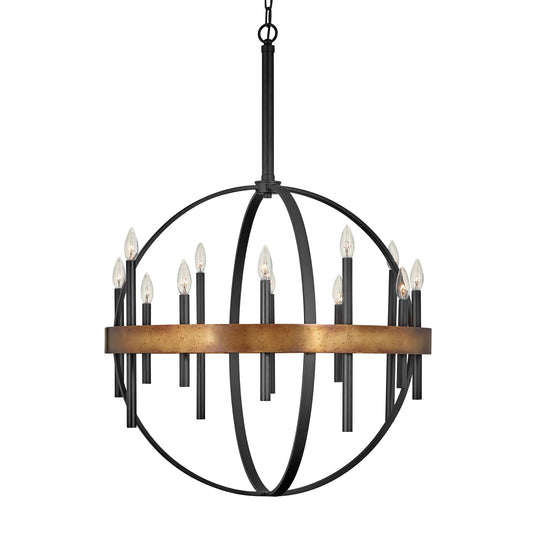 Xanaetix Orb Chandelier Steel 30"D