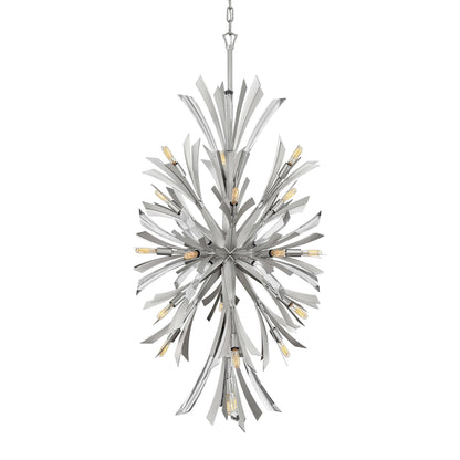 Vereiwyn Orb Chandelier Steel & Glass 22"W x 22"D