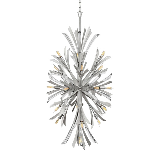 Vereiwyn Orb Chandelier Steel & Glass 22"W x 22"D