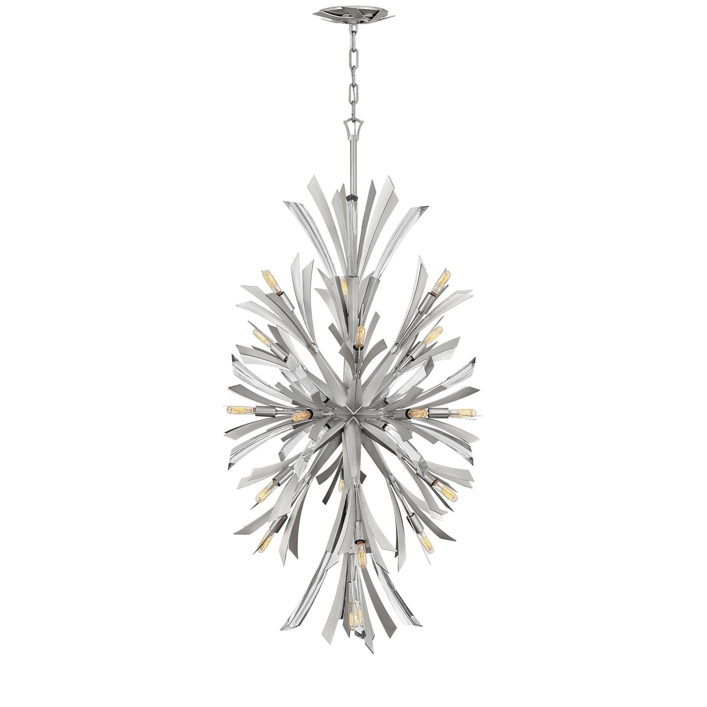 Vereiwyn Orb Chandelier Steel & Glass 22"W x 22"D