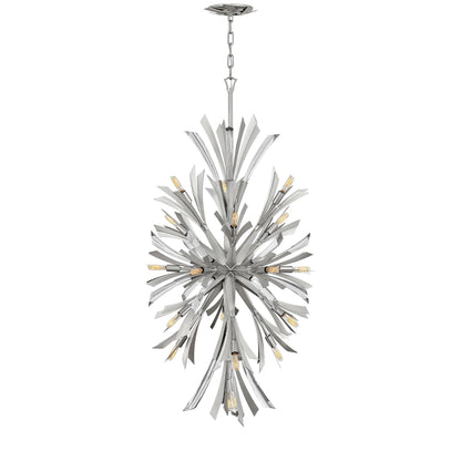 Vereiwyn Orb Chandelier Steel & Glass 22"W x 22"D