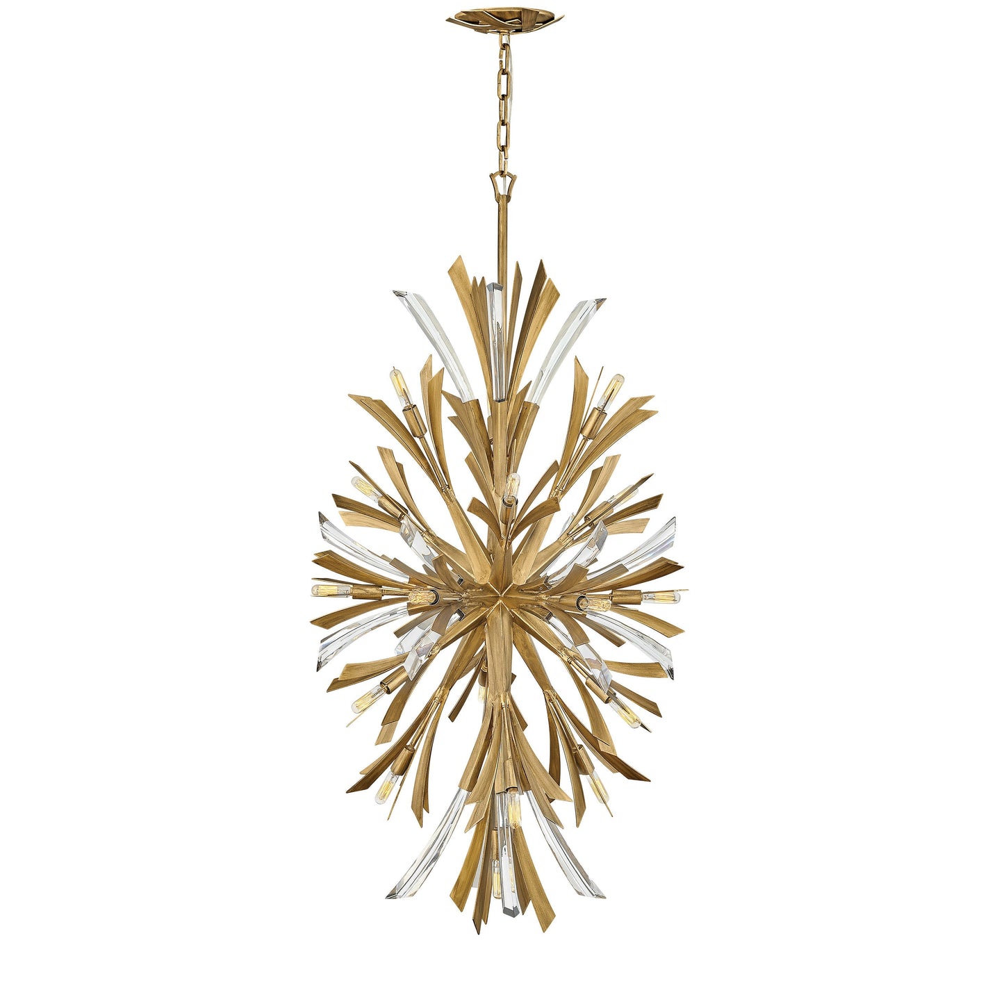 Vereiwyn Orb Chandelier Steel & Glass 22"W x 22"D