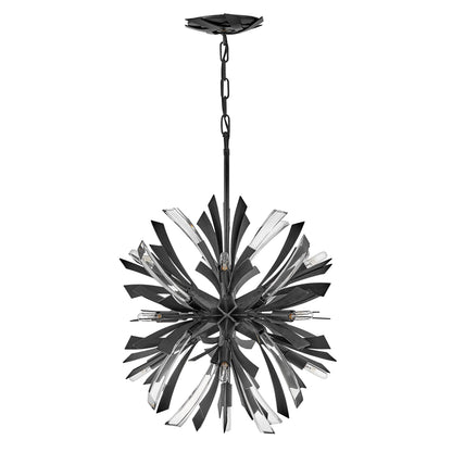 Vereiwyn Orb Chandelier Steel & Glass 22"W x 22"D