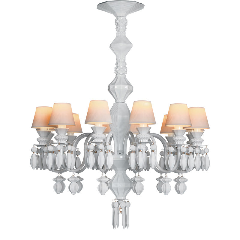 Naroolix de Nuit 12 Lights Chandelier Porcelain 25.6"D