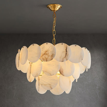 Alabaster Shell Brass Chandelier with 2/3/4/5/6 layer - Richardrider