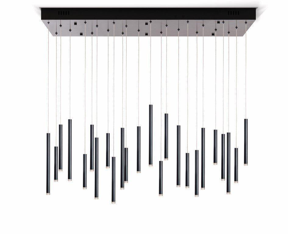 Bellini Rectangular Tubular Pendant Light Chandelier - Richardrider