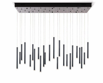 Bellini Rectangular Tubular Pendant Light Chandelier - Richardrider