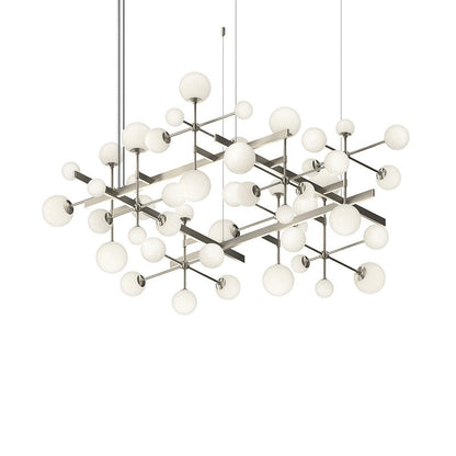 Rhoemond Square LED Chandelier Metal & Cased Glass 61"W x 56.75"D