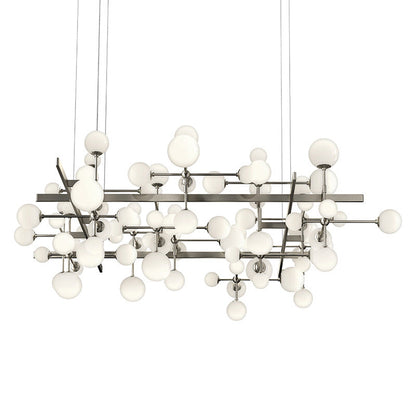 Rhoemond Square LED Chandelier Metal & Cased Glass 61"W x 56.75"D