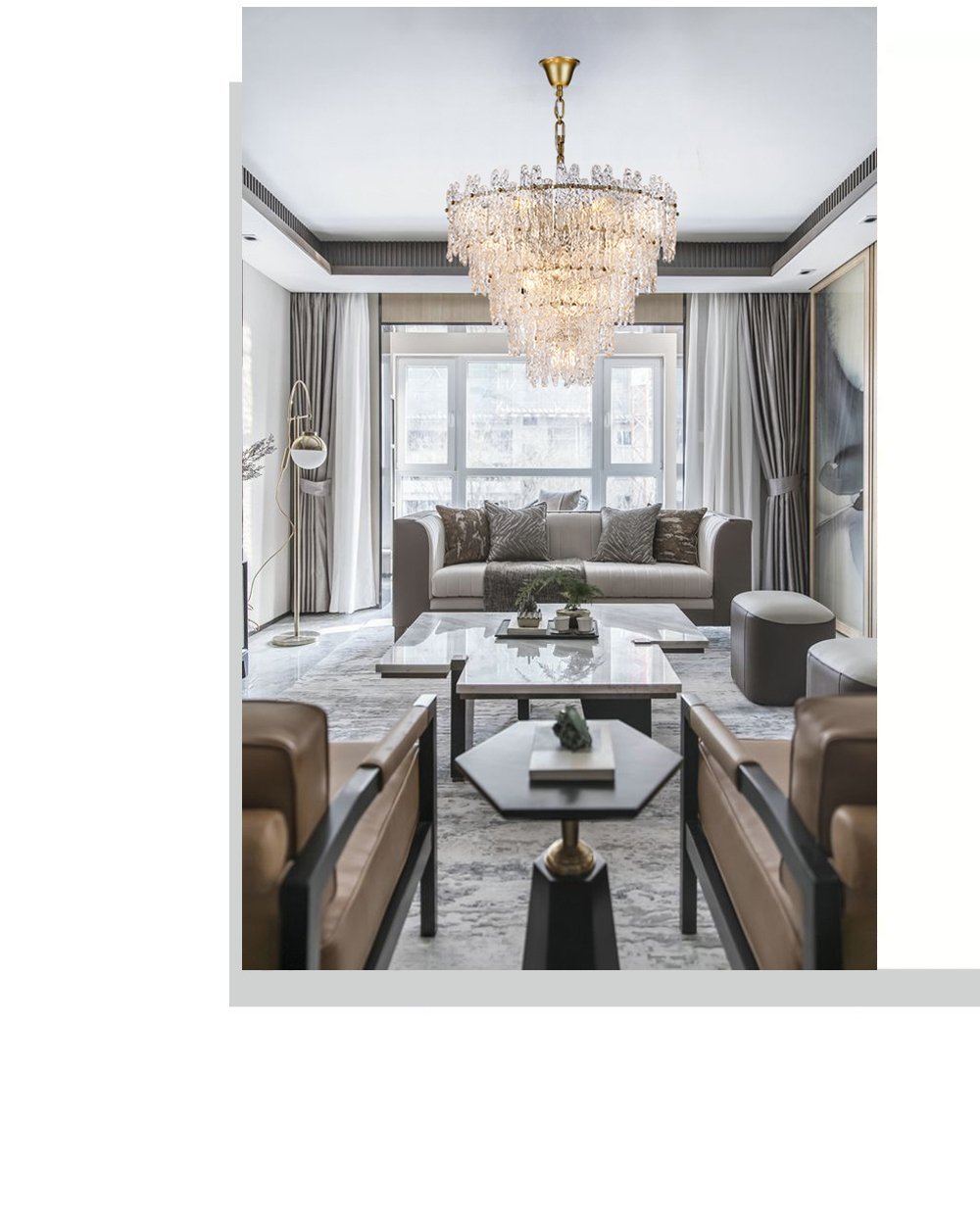 Faust Tiered Round Chandelier B - Richardrider