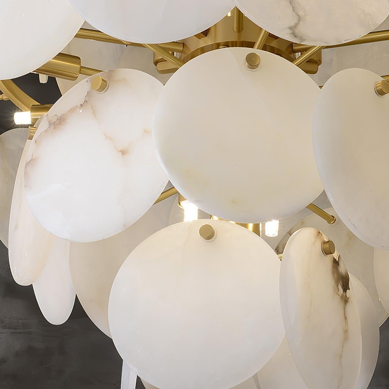 Alabaster Shell Brass Chandelier with 2/3/4/5/6 layer - Richardrider