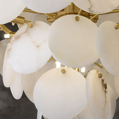 Alabaster Shell Brass Chandelier with 2/3/4/5/6 layer - Richardrider