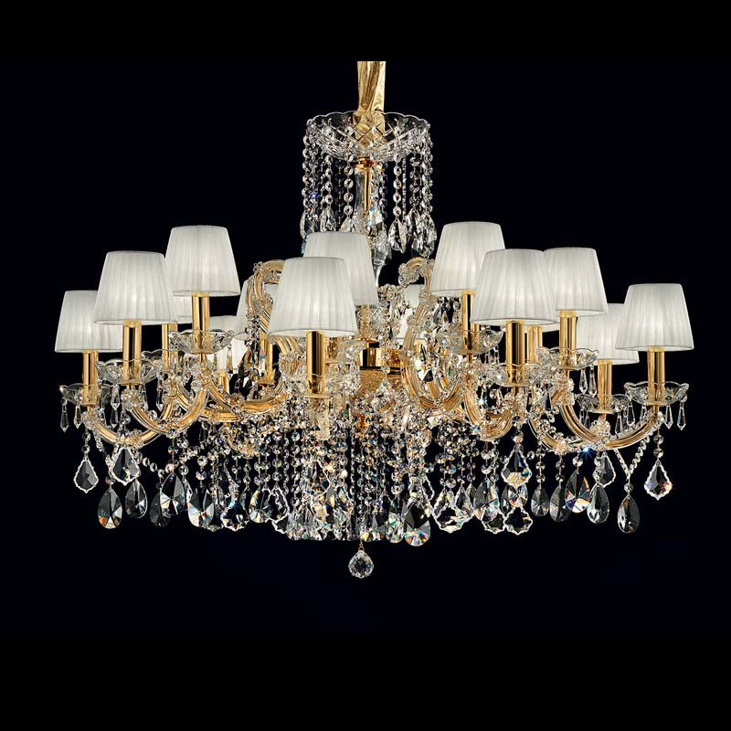 36 light gold large maria theresa chandeliers