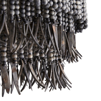 Yorylora Chandelier Iron & Steel & Wood 30"D