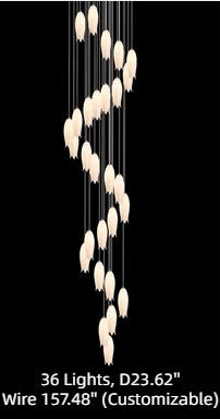 Elegant Flower Chandelier For Foyer/ Staircase - Richardrider