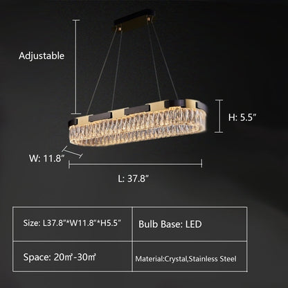 New Designer Recommended Modern Light Luxury Round/Oval Crystal Chandelier for Living Room/Dining Room