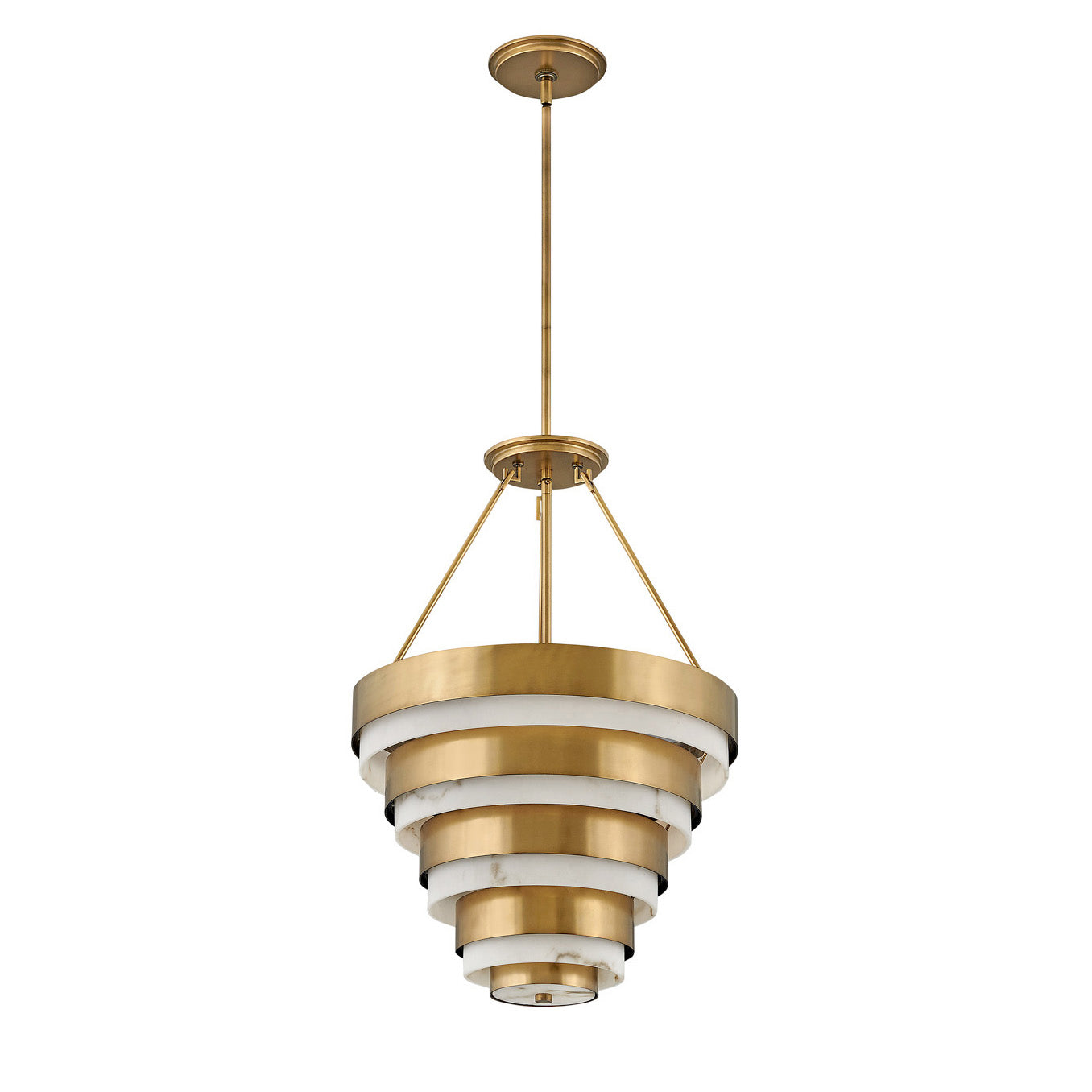 Beliorin Multi Tier Chandelier Steel & Glass 18"D