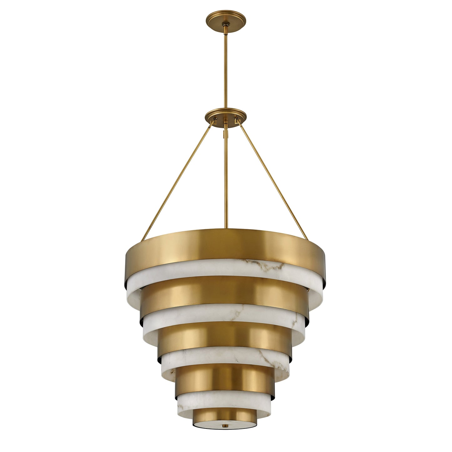 Beliorin Multi Tier Chandelier Steel & Glass 18"D