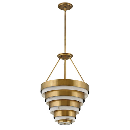 Beliorin Multi Tier Chandelier Steel & Glass 18"D