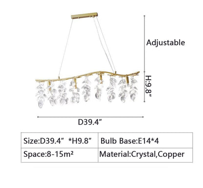 New Flower Romantic Light Luxury Crystal Chandelier for Bedroom / Living / Dining Room