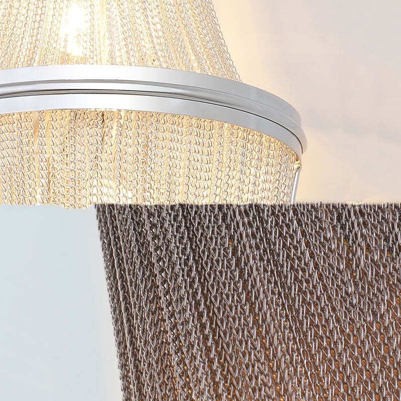 Tassel Aluminum Chain Wall Sconce In Living Room - Richardrider