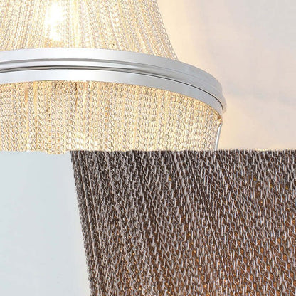 Tassel Aluminum Chain Wall Sconce In Living Room - Richardrider