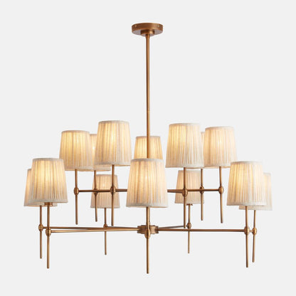 Isobella Chandelier, Antiqued Brass, Large