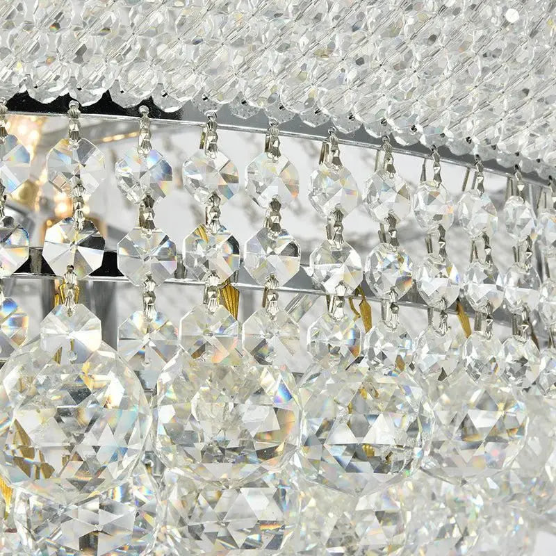 Kaler Elegant Luxury Living Room Three Tier Crystal Chandelier 30" D - Richardrider