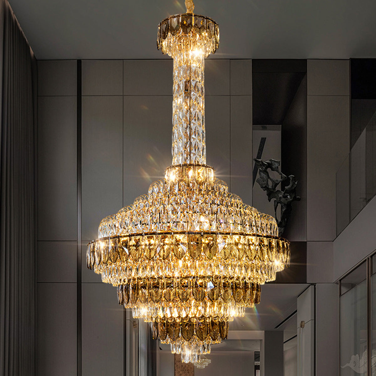 Extra Large Multi-tiered Empire Crystal Chandelier for Big Hallway/Foyer/Staircase - Richardrider