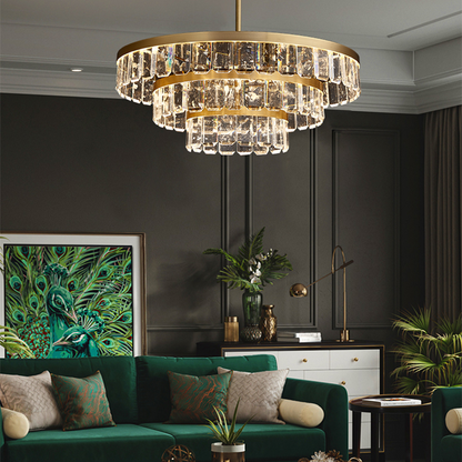 Rebecca Postmodern Multi Tier Crystal Chandelier - Richardrider