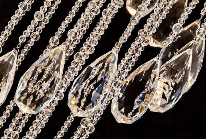 Oversized Modern Cascade Spiral Crystal Staircase Chandelier For Duplex Building - Richardrider