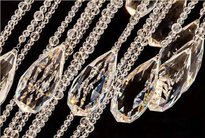 Oversized Modern Cascade Spiral Crystal Staircase Chandelier For Duplex Building - Richardrider