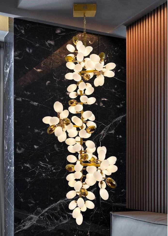 Large Branch Copper Chandelier with Grape Shape - Richardrider