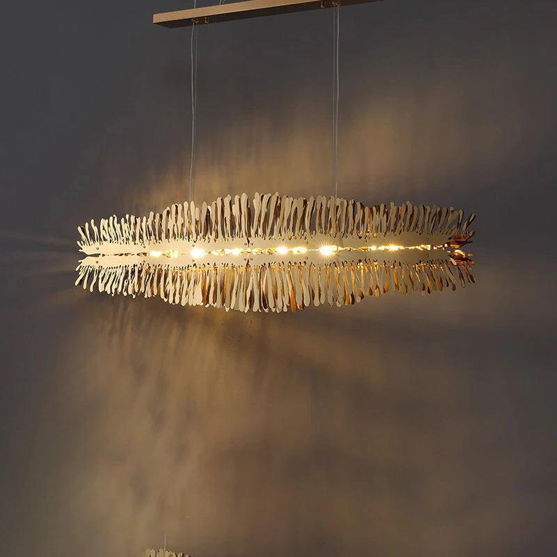 Clemo Island Gold Chandelier In Stainless Steel - Richardrider