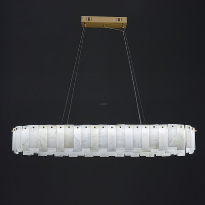 Halos Alabaster Round/Square Chandelier - Richardrider