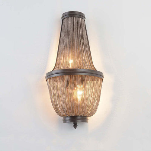Tassel Aluminum Chain Wall Sconce In Living Room - Richardrider