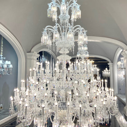 Luxury Large Multi Candles Chandelier Islam Crystal Ceiling Lighting Fixture For Living Room/ Hall Decoration