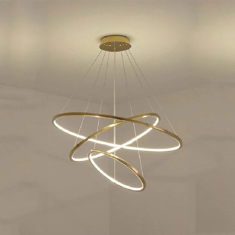 Multi Rings Modern Staircase Chandelier - Richardrider