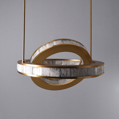 Rolantis -I Rock Crystal Pendant Brass - Richardrider