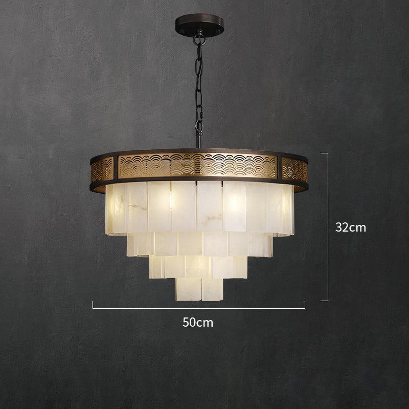 Marble Alabaster Lorry Multi-layer Classic Chandelier - Richardrider