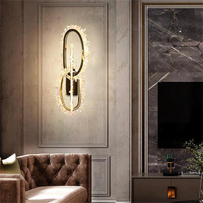 Cervine Wesley Rock Crystal Wall Sconce - Richardrider