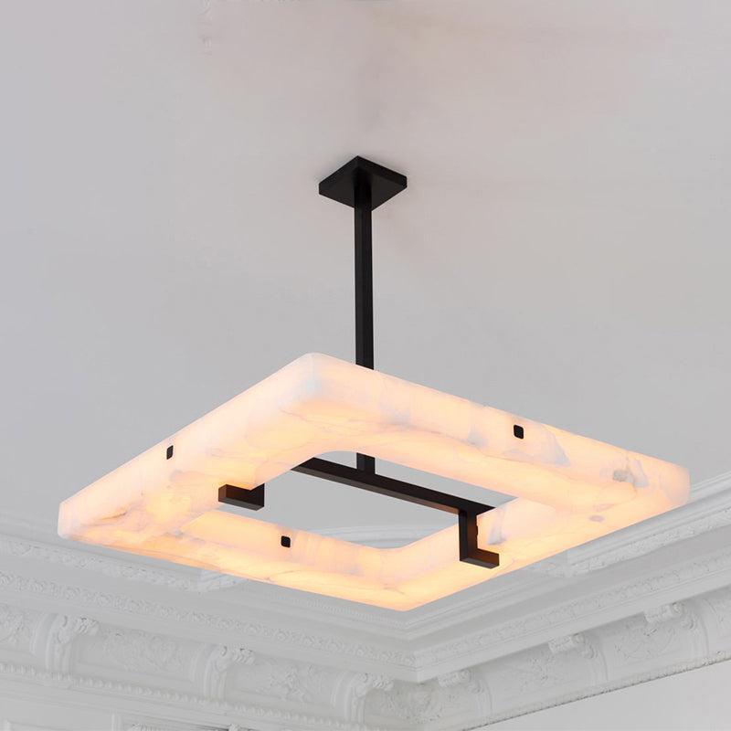 Glacera Square Alabaster Chandelier - Richardrider