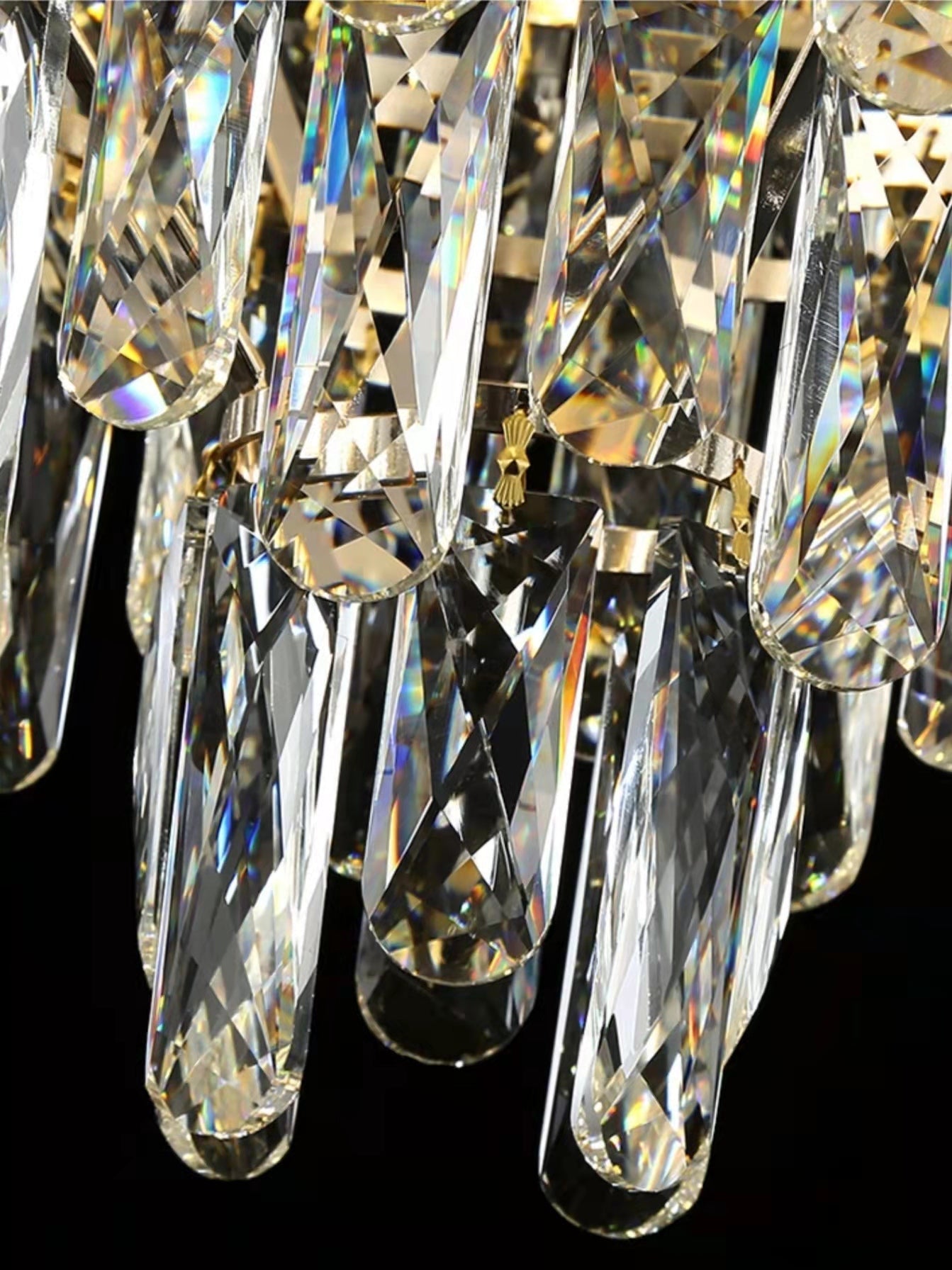 Foyer Staircase Chandelier Luxury K9 Crystal Ceiling Light For Living Room / Hallway - Richardrider