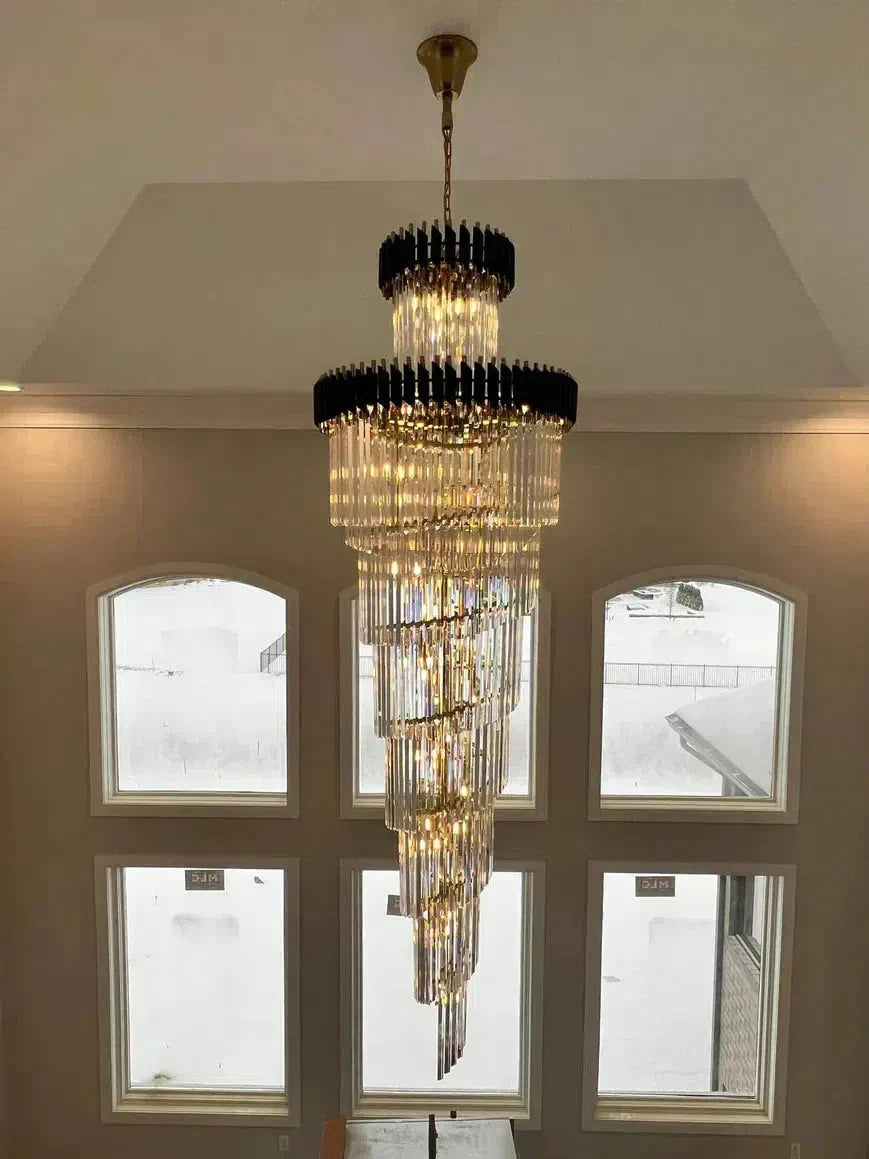 Cyrus Multiple Tier Crystal Chandelier - Richardrider