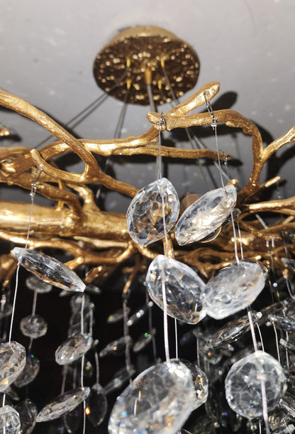 French Branch Elegant Crystal Leaves Chandelier - Richardrider